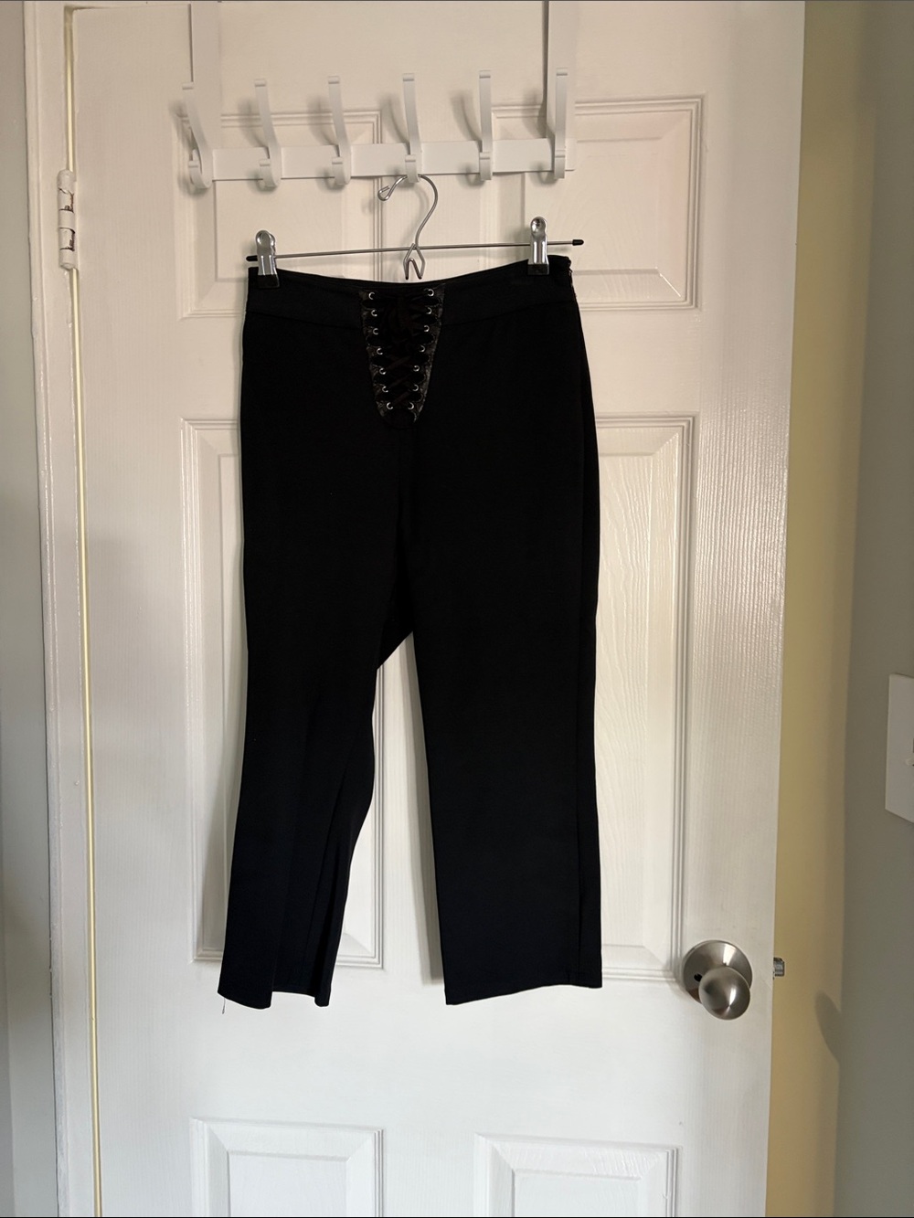 Opening Ceremony Black Lace-Up Waist Pants